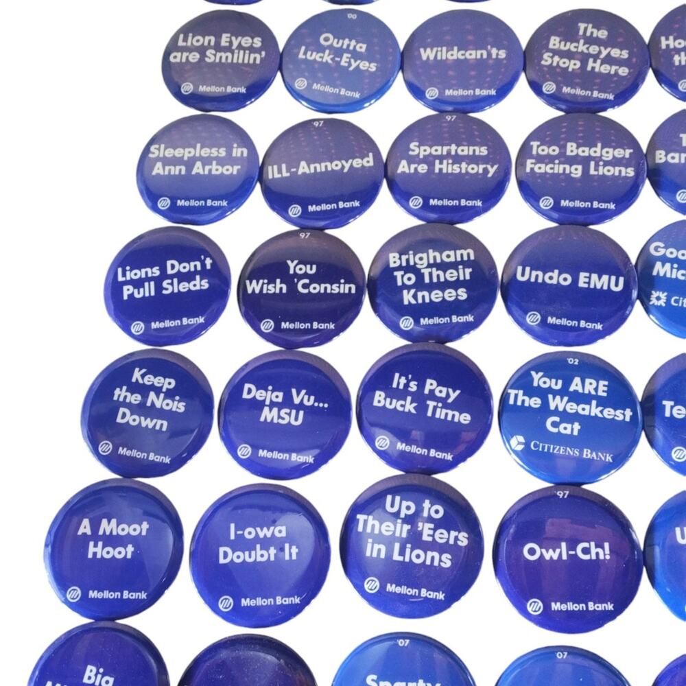 Vintage huge Penn State button pins lot - Picture 2 of 4